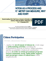 E-Participation As A Process and Practice: What Metep Can Measure, Why and How?