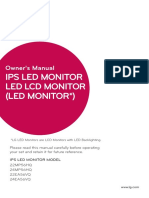 Ips Led Monitor Led LCD Monitor (Led Monitor ) : Owner's Manual