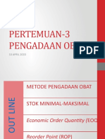 Pertemuan-3 Pengadaan Obat: 10 APRIL 2020