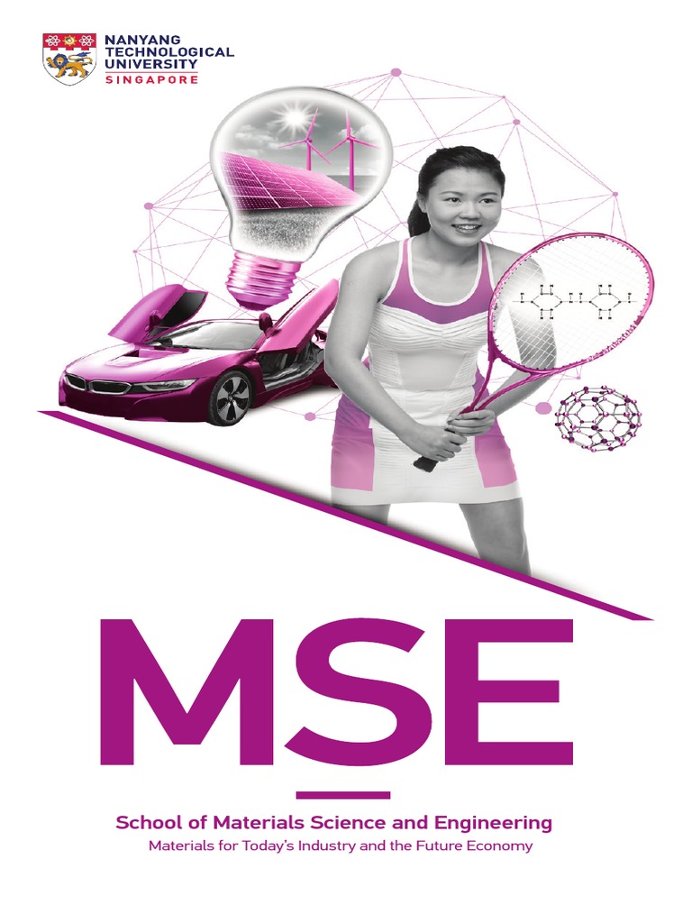 NTU MSE Brochure 2020 PDF Materials Science Bachelor's Degree