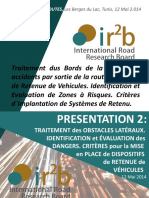 Presentation 2 - Dangers et Critères pour la Mise en Place, Tunisie Autoroutes, Mai 2014