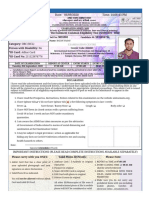 NORCET Admit Card