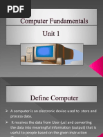 Computer Fundamental Unit 1 Notes PDF