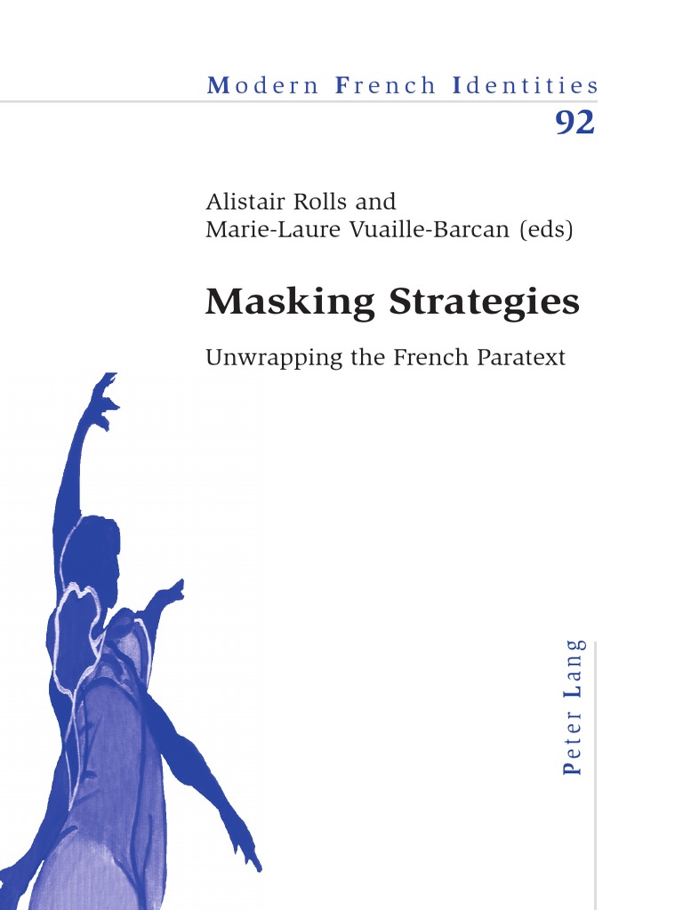 Masking Strategies Modern French Identities Modern French Identities PDF Author Deconstruction pic picture