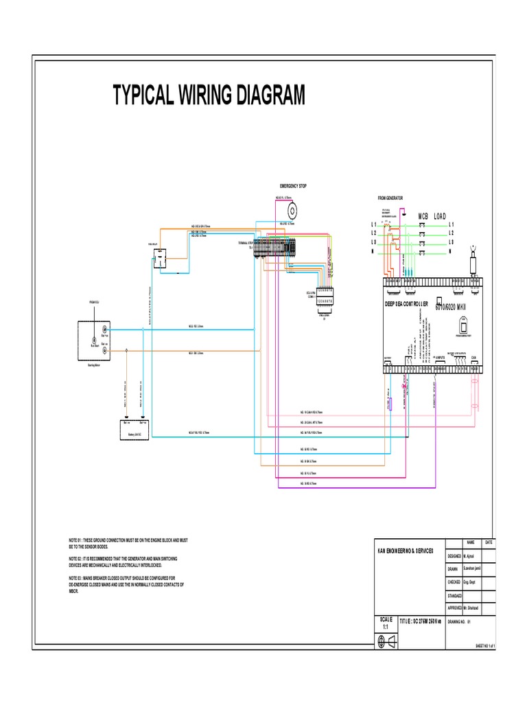 Single Line Wiring Diagram 275M 250kva PDF PDF Electronic