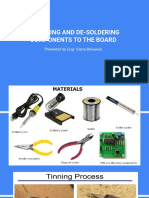 Soldering and De-Soldering Components To The Board