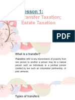 AE 21 Lesson 1 Transfer Taxation Estate Tax PDF