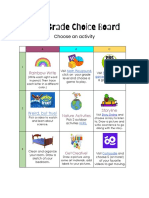 Firstgrade Choice Board