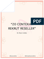 20 Contekan Rekrut Reseller