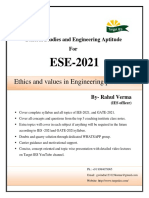 Ethics and Values in Engineering Profession