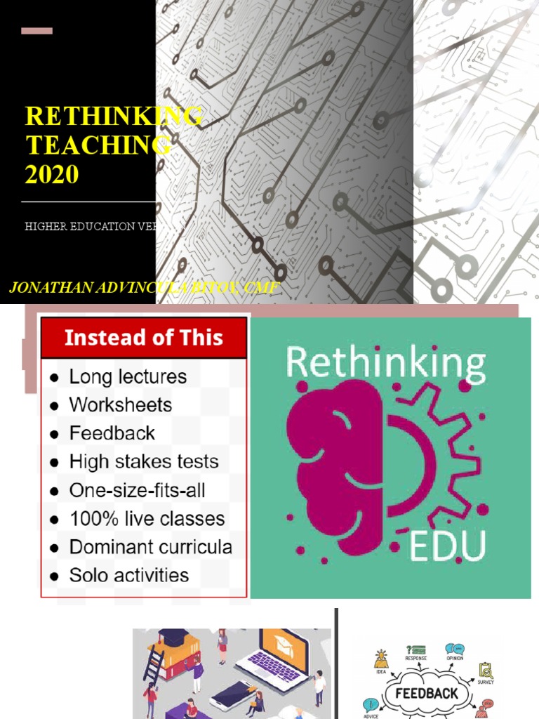 Rethinking Education 2020 | PDF | Teachers | Learning