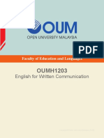 OUMH1203 English for Written Communication