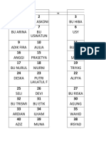 Denah Tempat Duduk UNTUK PIKNIK