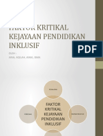 Faktor Kritikal Kejayaan Pendidikan Inklusif