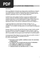 Evaluation Du Personnel Résume