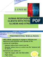 Nur 322: Unit Iii: Human Responses of Clients With Physical Illness and Stress