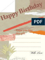Birthday Card PDF