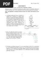 CE-616: Structural Dynamics Assignment 1: September, 23:59 PM