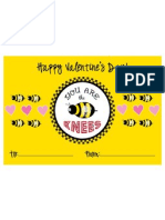 Valentine's Printables - Bee's Knees Card