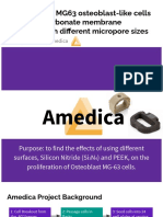 response of mg63 osteoblast-like cells onto polycarbonate membrane surfaces with differect micropore sizes