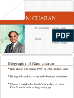 Ram Charan: Presented By:-Baburaj Patel Aparajita Yadav Nitesh Kumar Singh Munish Singh