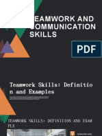 Teamwork and Communication Skills