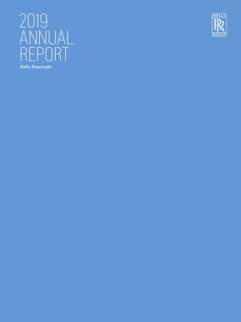 Rolls Royce Plc Annual Report 2019 Pdf Mergers And Acquisitions