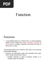 DBMS - Lecture 7 Functions