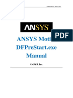 ANSYS Motion 2019 R3 DFPreStart - Exe Manual