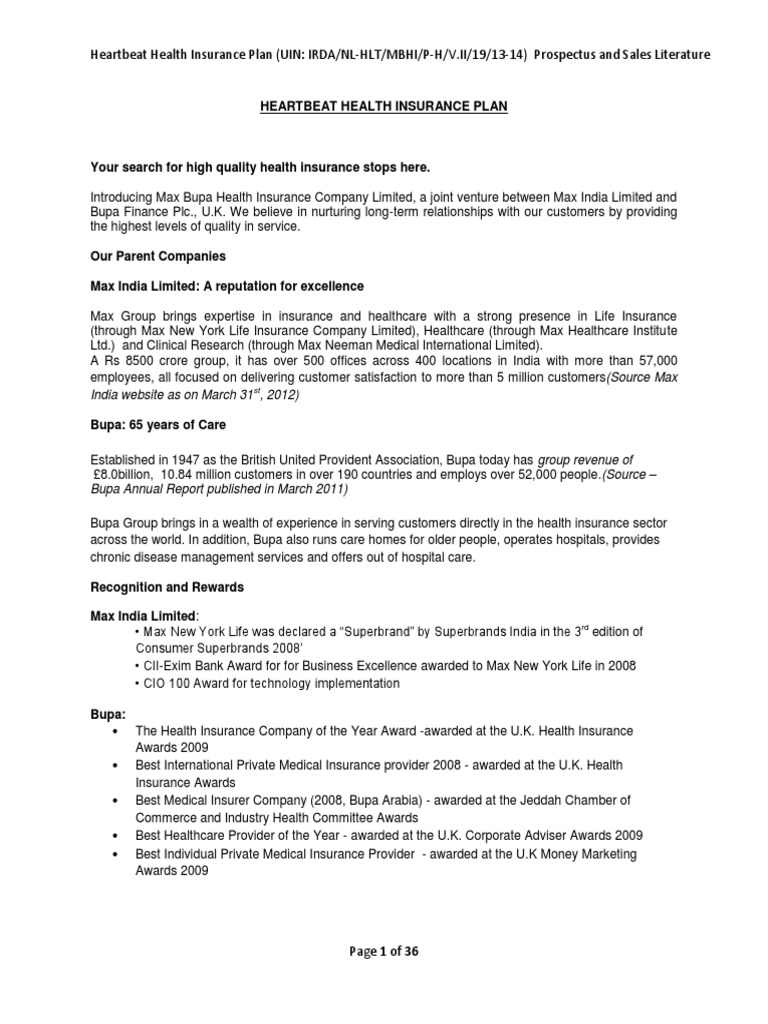 Health Insurance for Families | PDF