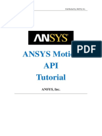 ANSYS Motion API Tutorial