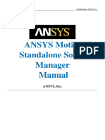 ANSYS Motion 2019 R3 Standalone Solver Manager Manual