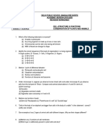 Cell Structure & Functions, Conservation