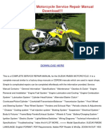 Suzuki rm250 Motorcycle Service Repair Manual Download