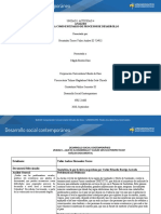 Desarrollo Social Contemporaneo Actividad 4 Evaluativa