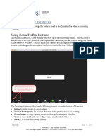 Using Zoom Toolbar Features
