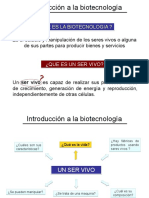 Introducción e Historia de La Biotecnología