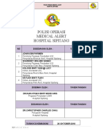 Polisi Operasi Medical Alert Hospital Sipitang