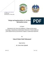 Design and Implementation of Web-Based Student Information System