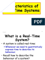 Characteristics of Real-Time Systems