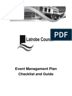 Event Management Plan Checklist and Guide