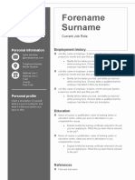 Forename Surname: Personal Information