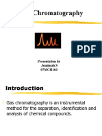 Gas Chromatography: Presentation by Jemimah S 07MCH103