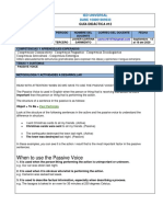 When To Use The Passive Voice: Guía Didáctica #12