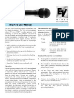 N/D767a User Manual: Wired Microphone