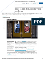 Subte A 6 Meses de La Pandemia: Solo Viaja Un 7% de Los Pasajeros