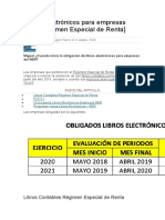 Libros electrónicos obligatorios para empresas del RER a partir de 2016