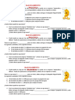 Problemas de Suma y Resta Caja Menor