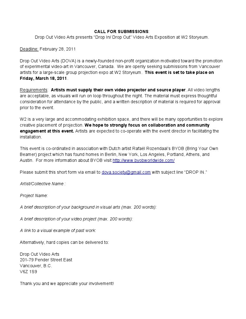 Dropout Application Guidelines | PDF | Technology & Engineering