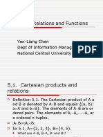 Chapter 5 Relations and Functions: Yen-Liang Chen Dept of Information Management National Central University